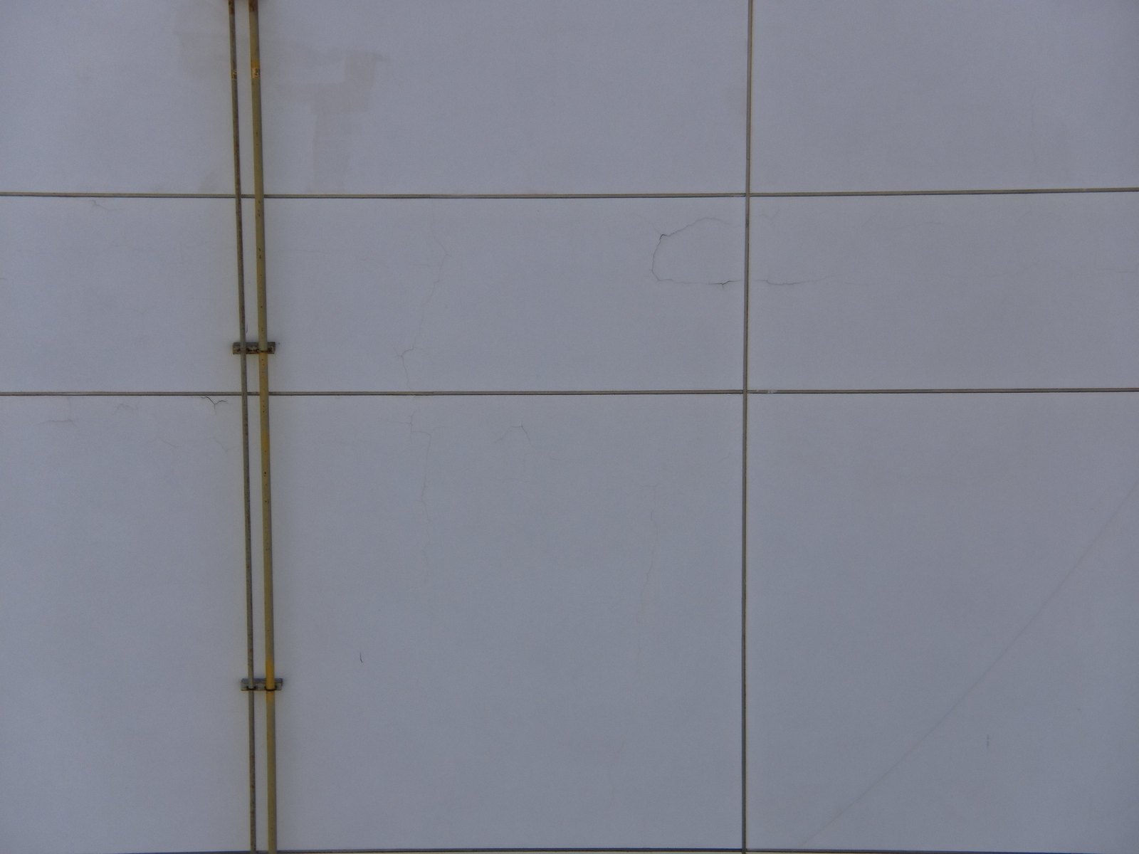 West wall cladding in visible light